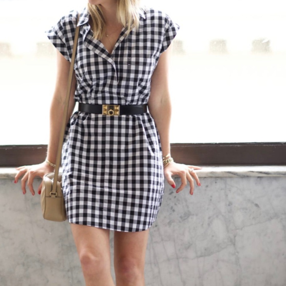 J.crew Gingham Dress